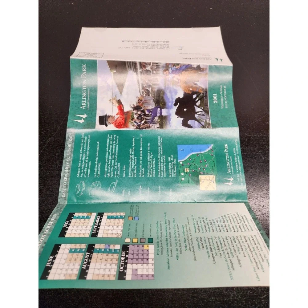 2001‎ Arlington Park Brochure - Closed Horse Race Facility